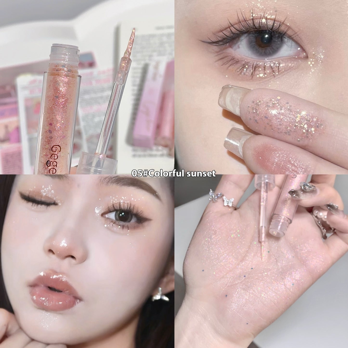Liquid Eye Shadow Thin And Glittering Pearlescent No Falling Out