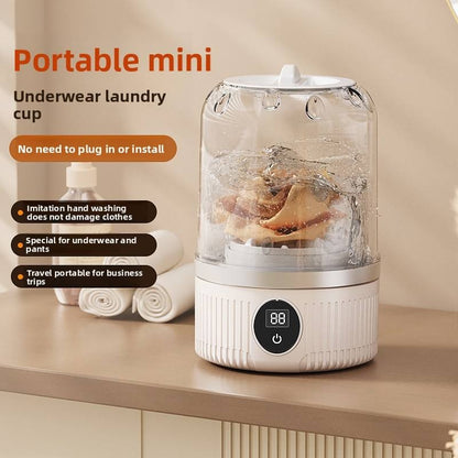 Underwear Washer, Portable Mini Washing Machine, Upgraded Mini Washings Machines, Rechargeable Cordless Washing-Machine, Laundry Cup For Bra, Underwear, Socks.