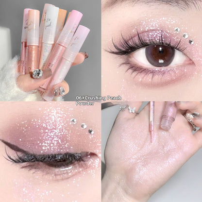 Liquid Eye Shadow Thin And Glittering Pearlescent No Falling Out