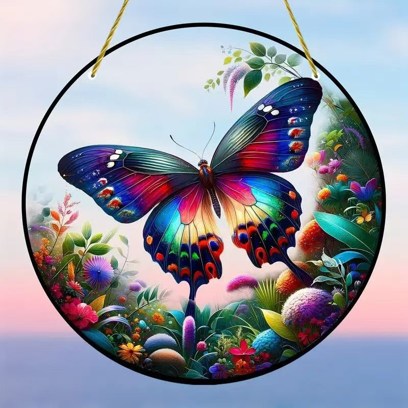Creative Butterfly Theme Home Wall Decoration Acrylic Hanging Painting