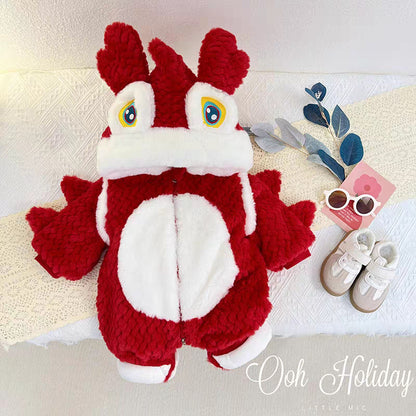 Winter Fleece-lined Thickened Jumpsuit