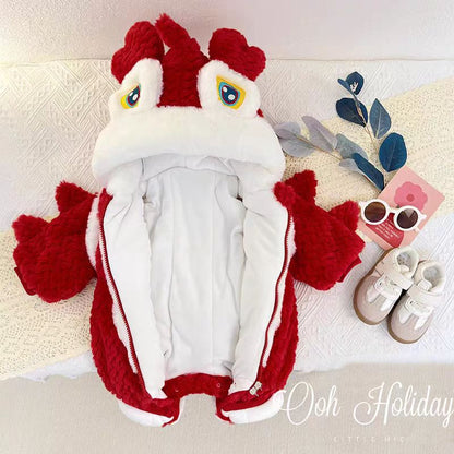 Winter Fleece-lined Thickened Jumpsuit