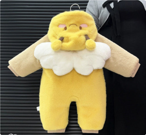 Winter Fleece-lined Thickened Jumpsuit