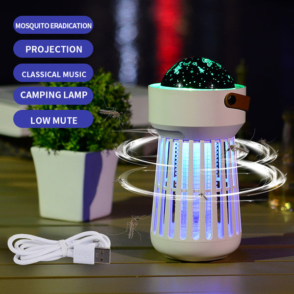 2-in-1 Electric Mosquito Killer with Star Projection