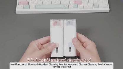 Multifunctional Bluetooth-compatible Headset Cleaning Pen Set Keyboard Cleaner Cleaning Tools Cleaner Keycap Puller Kit